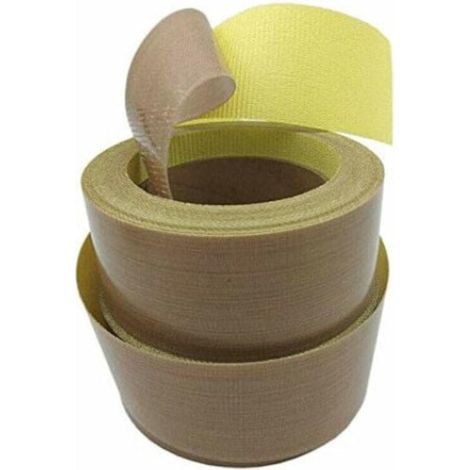Banda adeziva Teflon QttvbTna,rezistenta inalta temperatura,38mmx10m,grosime 0.13mm (1/5)