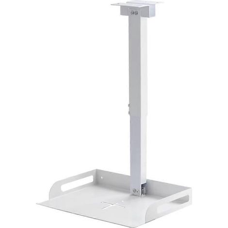 Support de plafond universel avec plateau pour projecteur/caméra, hauteur réglable, passage de câbles intégré, fixation murale/plafond (1/5)