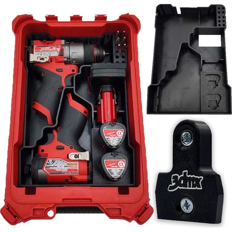 ORGANIZADOR MILWAUKEE PACKOUT PARA DESTORNILLADOR M12 FID2 FPD2 Y DESTORNILLADOR + GRATIS (1/5)