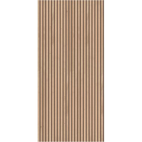 ONDEE ZEN - Panneau mural DEKORPANO - Tasseaux de bois - BELLA - 1,2 m x 2,55 m x 4 mm (1/4)