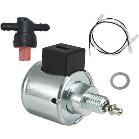 Électrovanne d'arrêt de carburant 846639 compatible avec le moteur des équipements de jardinage B & Stratton 694393 33R877-0032-G (1/5)