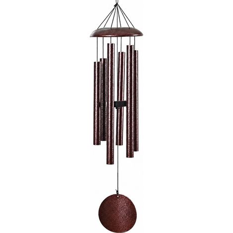Carillon éolien en métal, tube en aluminium, 66-173 cm, noir/or/or rose, décoration intérieure/extérieure pour jardin, rouge 104 cm (1/5)