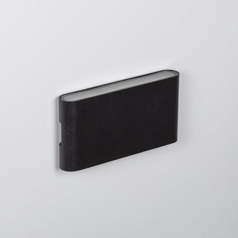 Applique da Parete per Esterni LED 12W Alluminio Illuminazione Doppia Luce Vesta Nero 2700K Bianco Caldo (1/5)