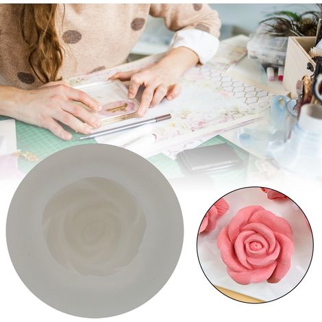 Moule en Silicone pour Fabrication de Savon DIY, Forme de Rose, Décoration et Aromathérapie (1/5)