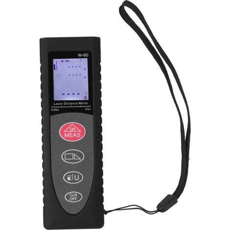 Mini telemetro laser da 60 m, misuratore di distanza a infrarossi portatile, strumento di misurazione per l'edilizia. (1/4)