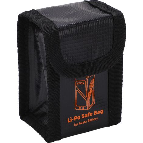 Sac de rangement pour piles Avata, ignifugé et antidéflagrant, noir. (1/5)
