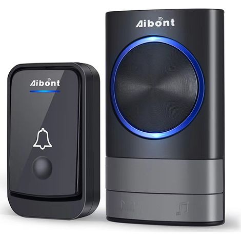 Wireless doorbell AC wireless digital music doorbell home sensor remote control pager (1/3)