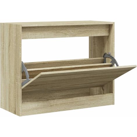 Maison Exclusive - Zapatero de madera de ingeniería roble Sonoma