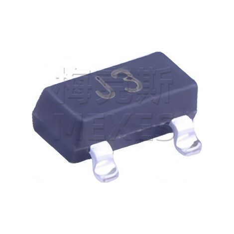 Changdian/Changjing S9013 J3 SOT-23 NPN 25V/500mA SMD Transistor-Chip elektronisches Bauteil, 5 Stück geliefert.