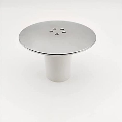 Scarico doccia da 115 mm – Coperchio di ricambio per sifone in acciaio inox, finitura cromata, confezione da 1