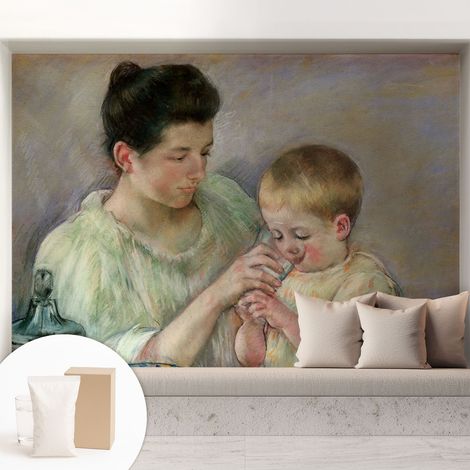 Tapete Vliestapete mit Kleber - modernes Design - Wohnungsdeko - geruchslos - langlebig Elterliche Fürsorge 208x146 cm (1/5)
