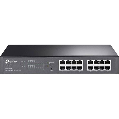 TP-Link TL-SG1016PE Gestito L2 Gigabit Ethernet (10/100/1000) Supporto Power over Ethernet (PoE) 1U Nero (1/5)