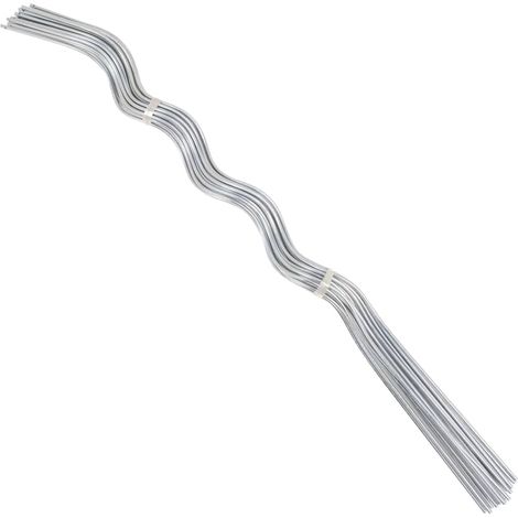 Vidaxl – Supports de plantes en spirale 20 pcs – Acier galvanisé 110 cm – Résistants à la corrosion et à la rouille – Pour tomates et plantes grimpantes