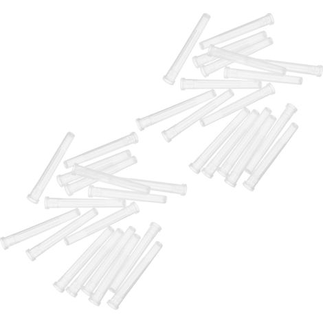 Capuchons de Protection Transparents en Plastique Installation et Retrait Main 100 Pièces Ajustement Sécurisé pour Aiguilles pour Usage en Laboratoire Domicile (1/5)