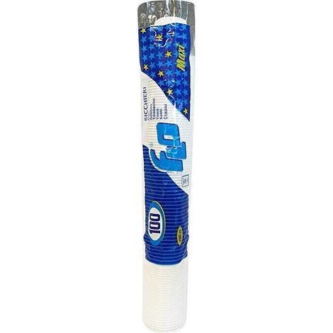 SET BICCHIERI FLO IN PLASTICA CONFEZIONE DA 100 PEZZI