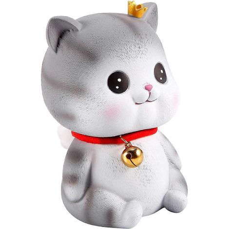 Tirelire décorative mignonne avec yeux ouverts – Adorable tirelire pour enfants et décoration intérieure (1/5)
