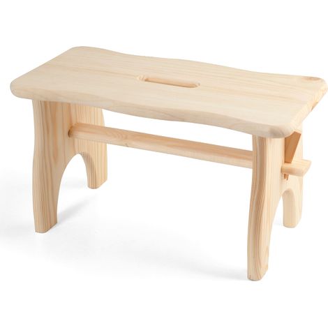 H&H Sgabello H&h 39x19xh21 Lgn/chiar