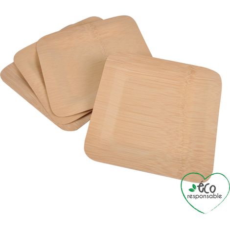 Set de 4 plateaux bambou eco responsable
