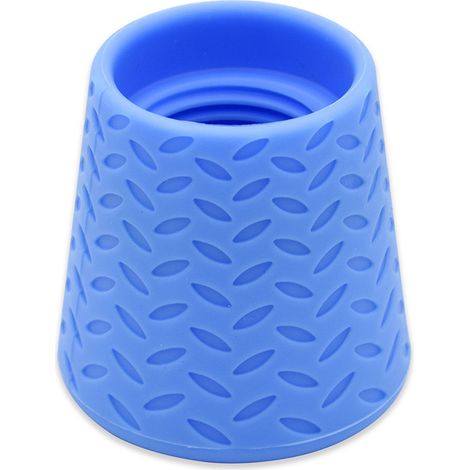 Tête de douche portable pour animaux, longueur 5,2 cm, bleue, 1 tête de douche en silicone pour animaux (1/5)