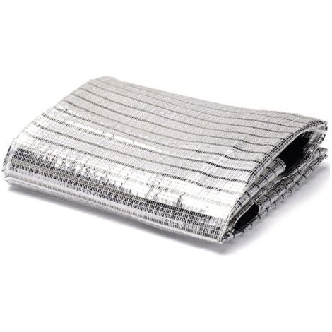 BUNTHAUS Aluminium-Schattennetz für Garten, Sonnenschutz, Isoliernetz, Sonnenschutznetz für Bäume (1 x 1 m) (1/4)