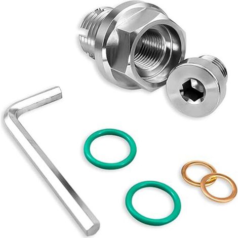 Kit de réparation de vis de vidange en acier inoxydable avec filetage M12x1,25 pour carter d’huile – vis autotaraudeuses pour réparation de filetages abîmés dengyankun (1/2)