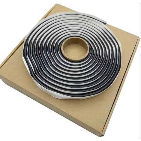 Ruban Butyle, Mastic en Bande pour Camping Car, Rond en Caoutchouc avec Boîte 9,5 mm De Diamètre X 4 m Noir (1/5)
