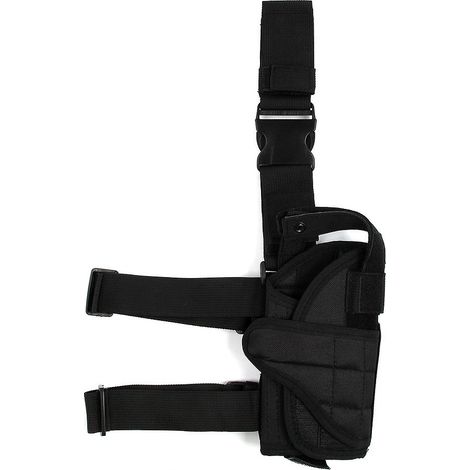 AllRight Drop Leg Holster Tactical Army Thigh Gun Pouch Waterproof Military Airsoft Pistol for Hunting Outdoor Training Black (1/5)