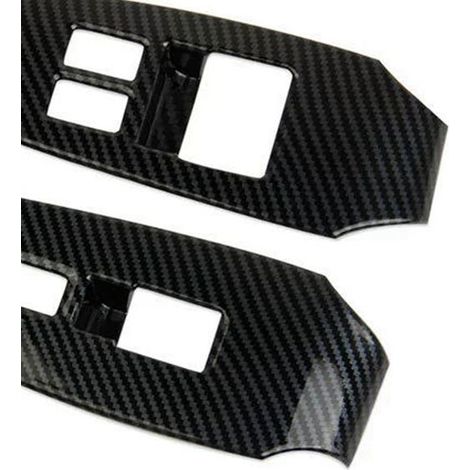 Une paire de cadres décoratifs pour les interrupteurs de lève-vitres des modèles Nissan 370Z 2009-2020 (1/4)