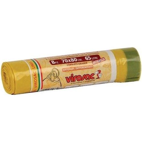 BUSTE SACCOPRATICO PZ 8 CM70X80 GIALLO (1/5)