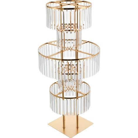 Stand de Fleurs, 5 Niveaux, Design Élégant, Or Clair (1/2)