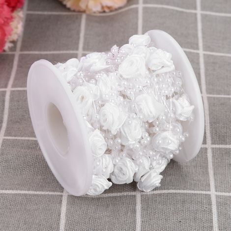 Guirlande Perles Nacrées 10m - Décoration Mariage Élégante DIY en Fil Métallique (1/5)