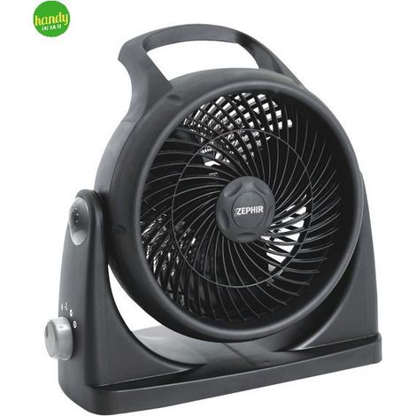 Termoventilatore elettrico Zephir orientabile 2000 watt nero (1/5)