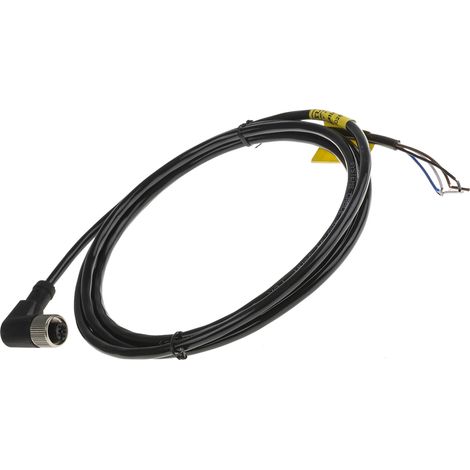 Cordon RS PRO 4 conducteurs , M12 Femelle, 2m ( Prix pour 1 )