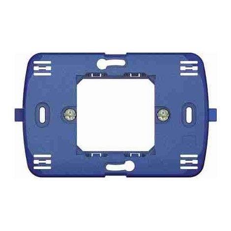 BTILN4719G Supporto 2 moduli per placche quadre art. LNA4819... - fissaggio con graffette.