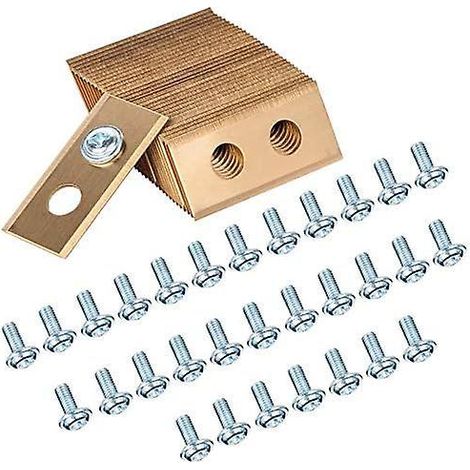 30 Lames En Titane, Lames De Remplacement Pour Tondeuses Robots, Lames De Tondeuse Avec Plastique Dur Et Vis Lames En Titane Pour Plus De Tondeuse