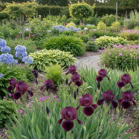 Iris nain lilliput Cherry Garden/Godet - 5/20 cm (1/5)