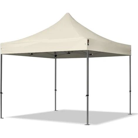 TrAdE Shop Traesio - Gazebo Pieghevole Giardino 3x3x3mt Tenda Telo Beige Padiglione Mercati Sagre 222713 - (1/5)