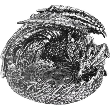 Cendrier rétro avec sculpture d'ptérosaure, décoratif et durable, idéal pour usage intérieur/extérieur, style attrayant et gravure fine (1/5)