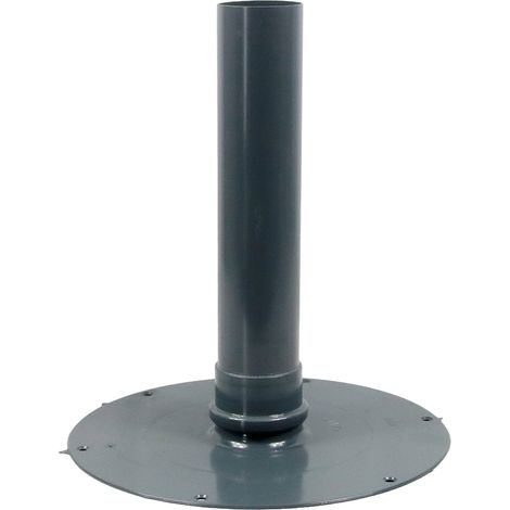 Flachdach-Unterteil aus Hart PVC mit Rückstaudichtung DN 70 - DN 150 (1/3)