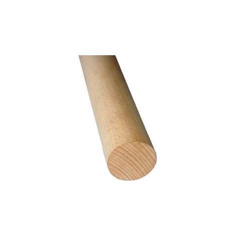 Deco Fer Forge – Main courante en bois de hêtre 2m Ø42mm – À percer pour garde-corps intérieur – Bois durable et solide – Fixation par perçage (1/4)