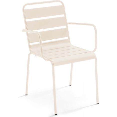 Fauteuil de jardin en métal ivoire
 - Palavas