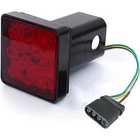 Wasserdichtes 12-LED-Blitzrücklicht mit 12 LEDs für Anhänger oder Lkw, ideal zum Bremsen, als Tagfahrlicht und zum Ankuppeln. Kompatibel mit Anhängern und Lkw. (1/5)