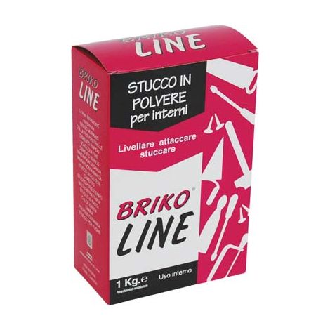 STUCCO POLVERE BRIKO LINE - BIANCO KG 1- 12 pezzi
