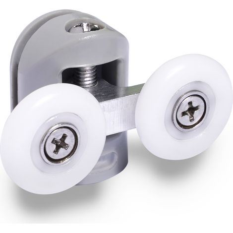 Rulli superiori per cabina Armazi da 23 mm, grigi, 2 pezzi.