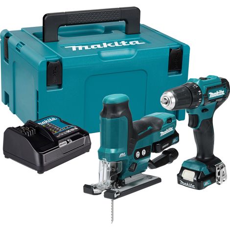 Makita Akku-Kombo-Kit CLX252SAJ 12V max.: DF333D + JV102D, 2x 2,0 Ah,und Ladegerät im MAKPAC