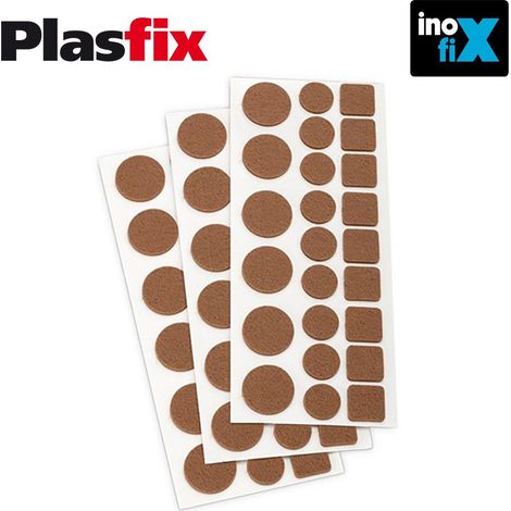 Packung mit 3 synthetischen mehrfigurigen Klebefilzen Plasfix INOFIX