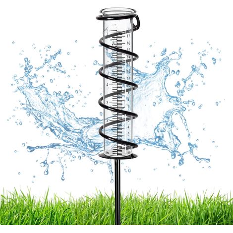 Pluviomètre, pluviomètre volumétrique en verre, pluviomètre extérieur détachable (1/5)