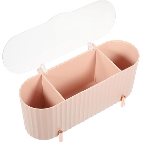 Makeup Organizer Box with Lid Lightweight Storage for Cotton