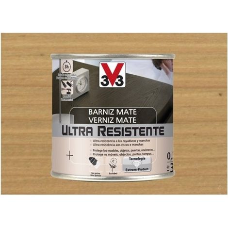 Barniz interior al agua ultra resistente mate 250 ml roble c
