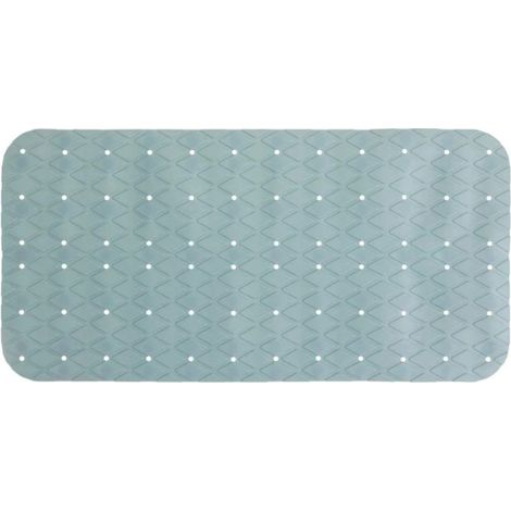 Fond de Bain PVC "Diamond" 35x70cm Bleu Arctique (1/4)